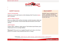 Tablet Screenshot of maindot.com